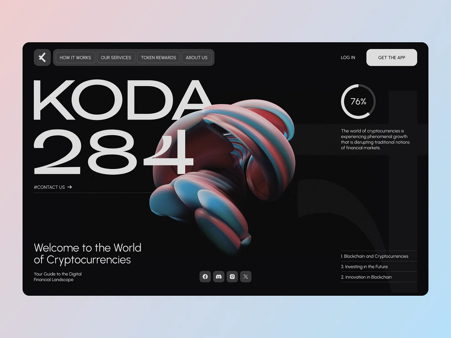 A very sleek and modern website design