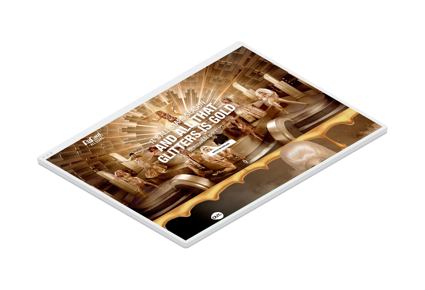 The following season of Rupaul's Drag Race series microsite displayed in a browser window